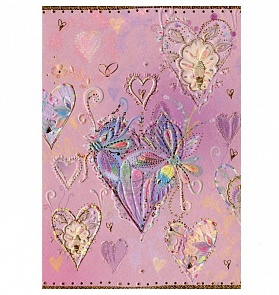 Открытка – Сердца, с конвертом (Turnowsky, MO7215Pk)